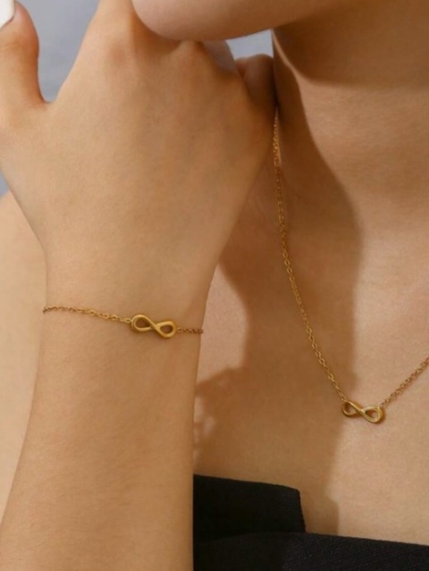 Bransoletka znak nieskończoności złota